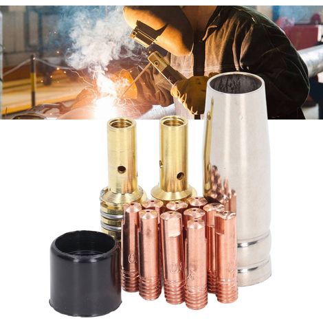 Kit de soudage MIG/MAG 14 pièces, kit de pointes de contact Binzel 15AK, accessoires de soudage (1/5)