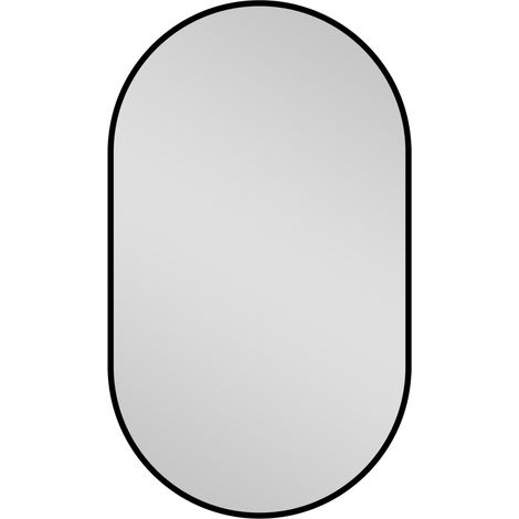 Miroir de salle de bain elliptique 50 x 80 cm Flexi-Hang en verre de sécurité (1/5)