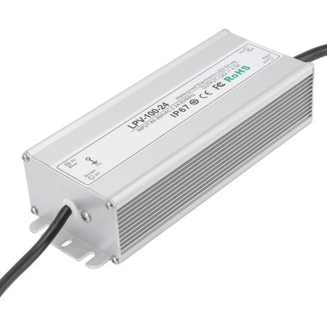 Alimentation LED étanche IP67 à tension constante, transformateur adaptateur 100 W 24 V 4,5 A