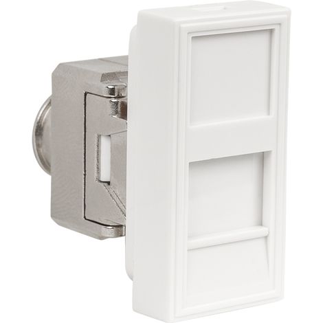 Lot de 4 Prises RJ45 Cat6 STP - Débit Jusqu'à 1 Gbit, Installation Facile avec Code Couleur t586B, Compatibilité Universelle pour Supports 45x45, Robuste et Conforme aux Normes CE, Garantie 2 Ans (1/4)