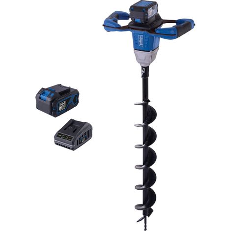 Earth Auger bc-eb100-x 20V with 1x 4.0Ah battery and charger IXES Scheppach (1/5)