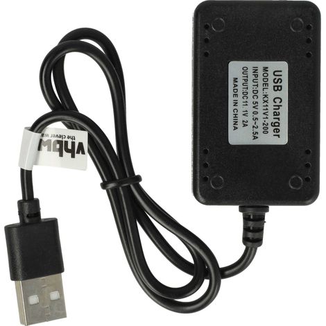 vhbw Charger for RC Batteries, RC Model Construction Battery Packs - 55 cm 11.1 V