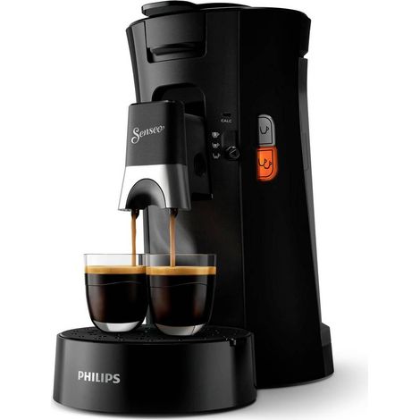 Philips CSA230/69 CSA230/69 Machine à café à dosettes noir avec sortie d'eau chaude, One Touch