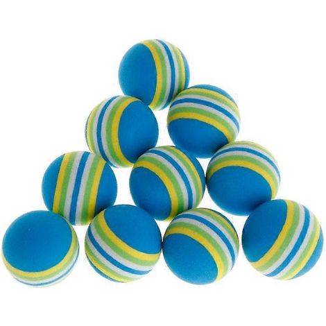 10 jouets à billes pour animaux, balle de jeu en EVA écologique, non toxique, à mâcher, pour chiens et chats, lot de 10 pièces