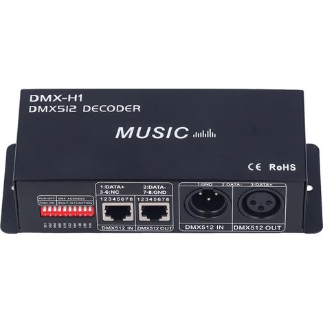 Décodeur DMX 3 canaux avec variateur RGB et contrôleur LED pour bars, hôtels et établissements de boissons sans alcool (Sober Bar8A) (1/5)
