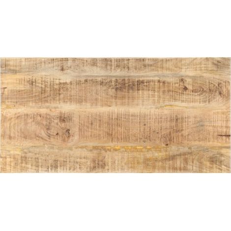 Dessus de table, Plateau De Table Bois de manguier solide 25-27 mm 100x60 cm LKF15307 (1/5)