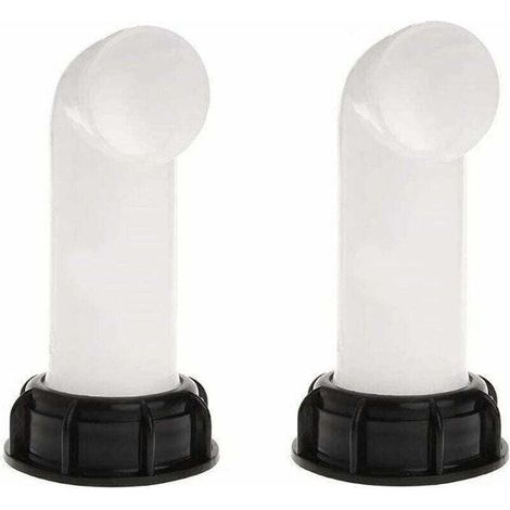 2 pièces Adaptateur de réservoir d'eau, vanne de vidange IBC, raccord fileté 60 mm, pour irrigation agricole et systèmes de drainage (1/4)