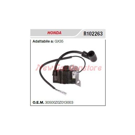 Bobina di accensione motore 4 tempi HONDA motozappa GX35 R102263 30500-Z3F-013 30500-ZM3-003