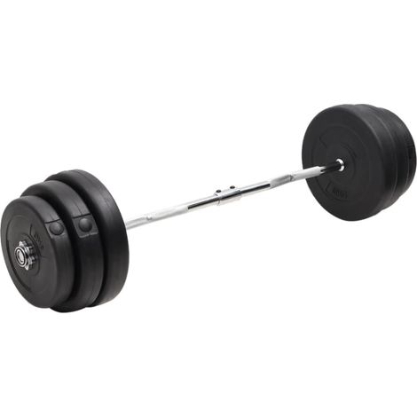 Curlstange mit Gewichten 90 kg