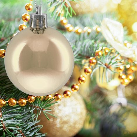 50 glanzende weihnachtskugeln - dekorativer baumschmuck