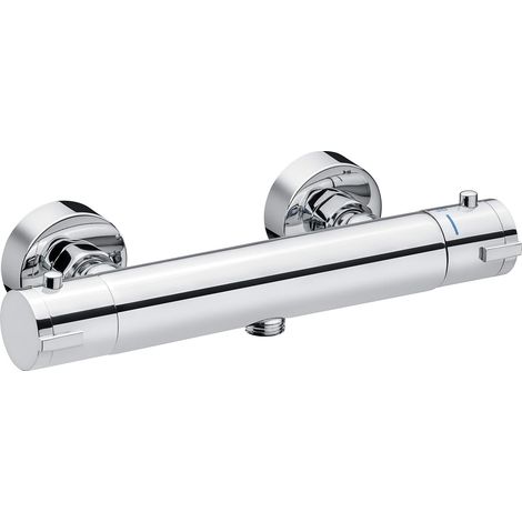 Robinet thermostatique en laiton chromé avec poignée de sélection de température et thermostat de baignoire, ALA3 (1/2)