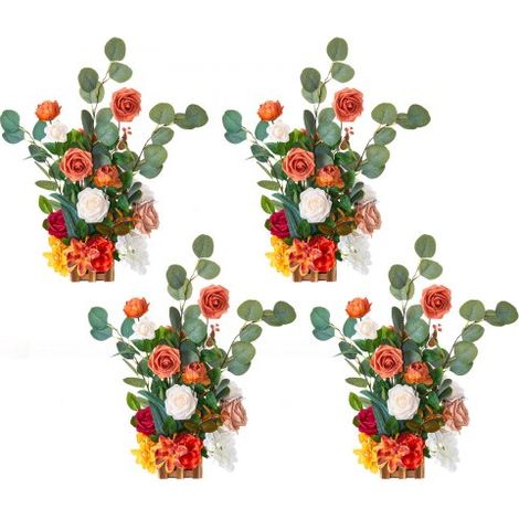 Composition Florale Artificielle Autoportante - Lot de 4 (1/5)