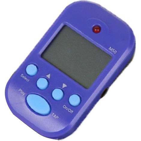 Métronome électronique mini professionnel M50 bleu, sortie casque 2 canaux pour guitare piano violon (1/5)