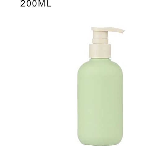 (200 ml - Style 2) Flacons pompe Clear Blue pour shampoing, lotion, gel douche, mousse, savon liquide, mousse fouettée. (1/5)