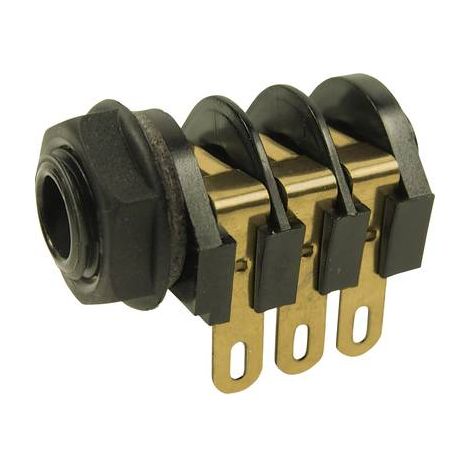 Cliff CL12207 Jack 6.35 mm embase femelle horizontale Nombre de pôles: 3 stéréo 1 pc(s) (1/2)