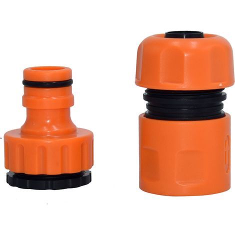 Tuyau d'arrosage à grand débit avec raccord rapide - Accessoires pour pompe à eau - Irrigation et arrosage du jardin (1/4)