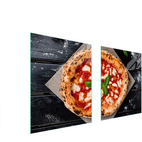 PIASTRA PROTETTIVA IN VETRO PER FORNELLO 85x52 PIZZA (1/5)