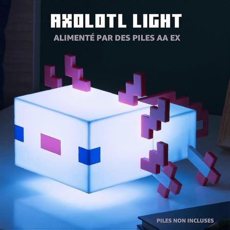 Axolotl-Lampe – Fünf Farbmodi, Schreibtisch- oder Nachttischlampe für Gamer, Dekoration für Gamer, batteriebetrieben (1/3)