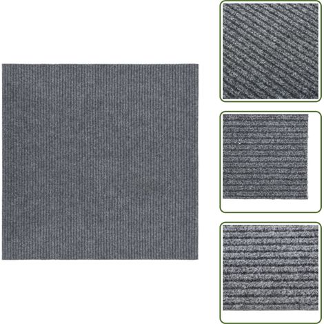 Schmutzfangläufer 100x100 cm Grau - Schmutzfangmatte - Läufer - Wohnzimmerteppich - Flurmatten - Grau (1/5)