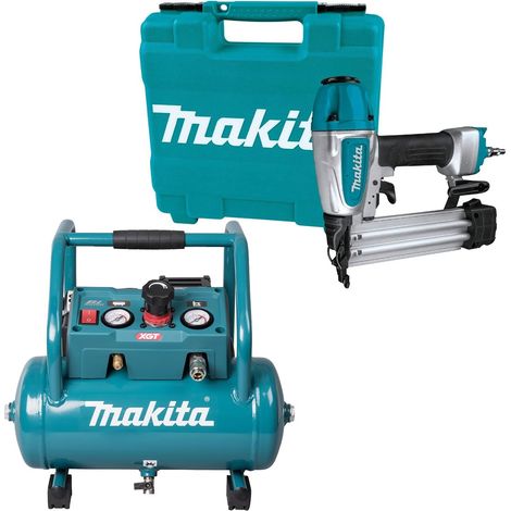 Makita AC001GZ 40V Max Cordless Air Compressor + 18G AF506 Brad Air Pin Nailer