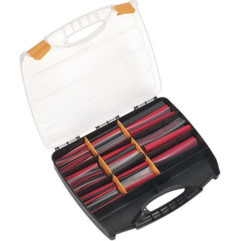 Sealey Heat Shrink Tubing Assortment 261pc Mixed Colours Adhesive Lined 100 & 150mm HSTAL261MC