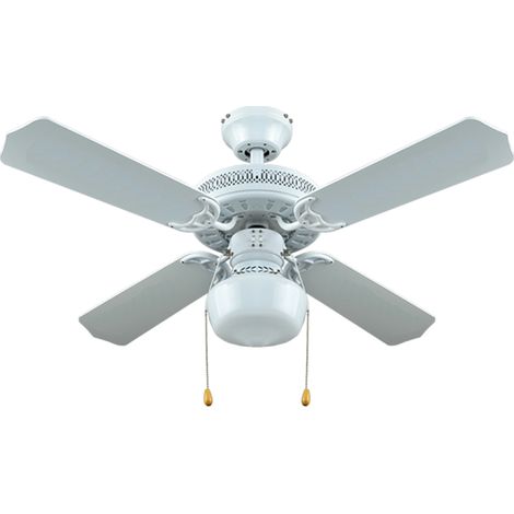 BASTILIPO ventilador techo 105 cm con luz nerja , Ventilador de techo modelo Nerja, de 105 cm. de diámetro  y 32 cm. de altura, en acabado blanco. -4 palas reversibles blanco-rejil (1/5)