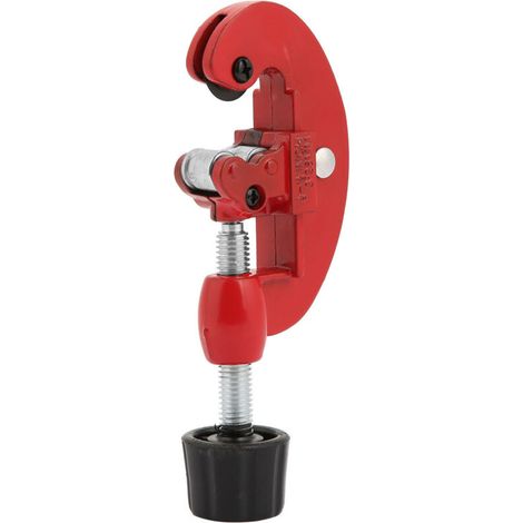 Cortatubos portátil de cobre y acero, herramienta para cortar tubos de metal (rojo) (1/5)