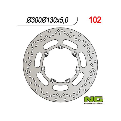 Disco freno anteriore NG per Kawasaki VN 1500/1600 - Consultare la descrizione