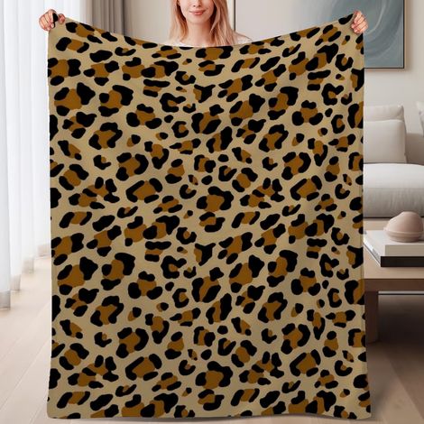 Couverture de lit en polaire, jeté doux et chaud pour le printemps, légère et luxueuse en microfibre de polyester, décoration pour chambre et salon, ajout parfait à la décoration, cadeau adapté pour l (1/4)