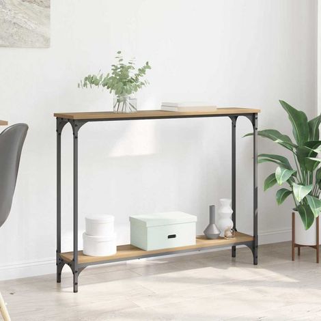 Console Table Artisan Oak 100 x 22.5 x 75 cm Engineered Wood vidaXL
