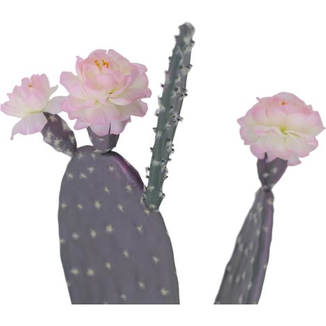 Cactus artificiel grand format en pot – Style désert réaliste, tsupplémentaireure - gravier, résistant aux UV, déco intérieur/supplémentaireérieur