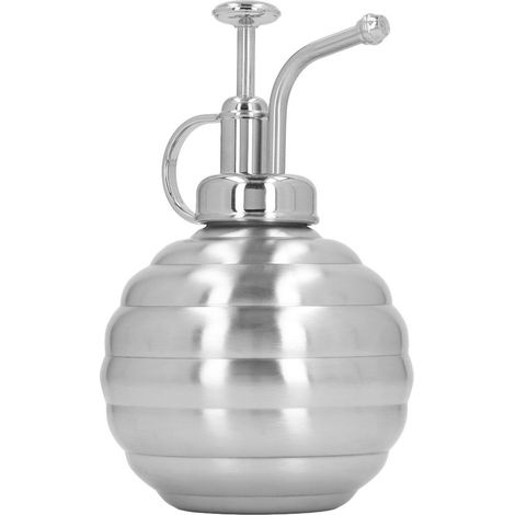 Vaporisateur pour plantes 400 ml en acier inoxydable avec pompe intégrée, idéal pour les plantes d'intérieur, les plantes grasses et les plantes de jardin (couleur argent) (1/5)