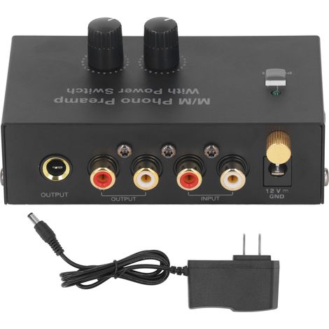 Préamplificateur Phono Bas Bruit PP500P pour Platine Vinyle - Alimentation 100-240V, Prise US (1/5)