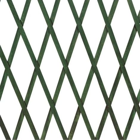 Traliccio estensibile in Legno 180x45 cm a maglia diagonale colore verde (1/5)