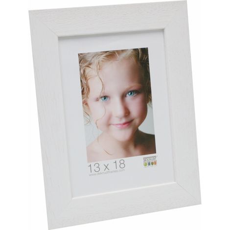 Cadre Photo Bois Blanc Large 30 x 40 (1/4)