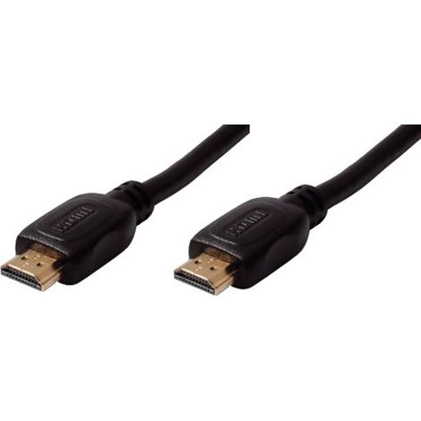 HDMI-Verbindungskabel HDMI-Stecker (A) auf HDMI-Stecker (A), gold plated, Länge 2,0 m