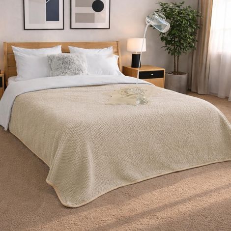 Waterproof Blanket 218x228cm Reversible Fleece Washable Sofa Bed Dog Car (1/5)