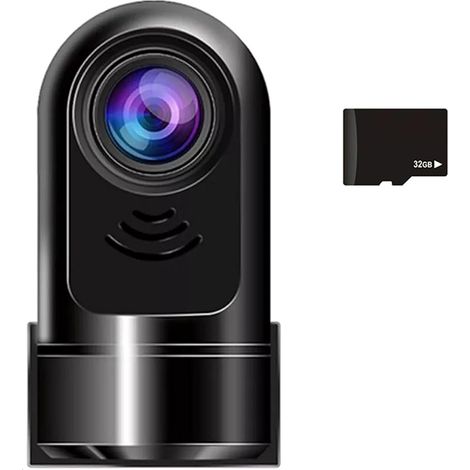 Caméra embarquée ADAS 1080P HD rotative à 360°, avec carte 32 Go (1/5)