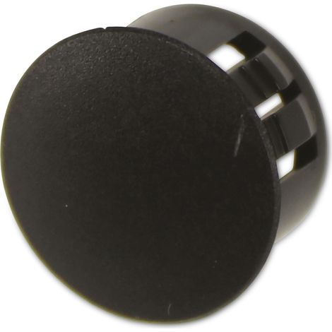 KSS CACHE TROU POLYAMIDE 6.6, NOIR, POUR TROU 14,3, COUVERCLE Ø 16,7, 1 PIÈCE HP-15