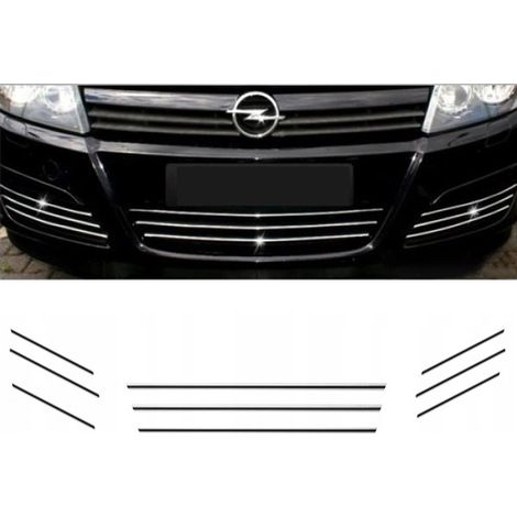 Moldura de parrilla cromada para OPEL ASTRA H MK V Tuning (1/5)