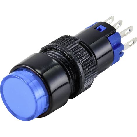 TRU COMPONENTS LAS2Y-11Z/B/12V PULSANTE PRESSIONE 250 V 3 A 1 X OFF/ON IP40 SOSPESO 1 PZ(I) (1/2)