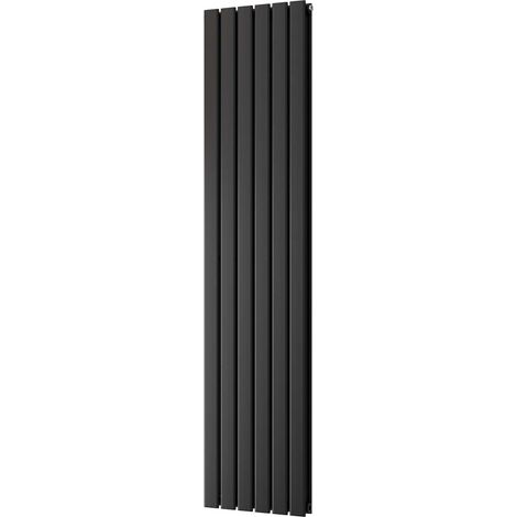 Typhoon - Black Vertical Radiator H1800mm x W408mm Double Panel (1/3)