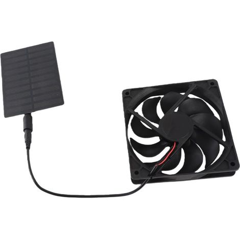 Kit de ventilateur à panneau solaire 3W, Ventilation d'échappement pour salle de bain, maison pour animaux domestiques. (1/5)