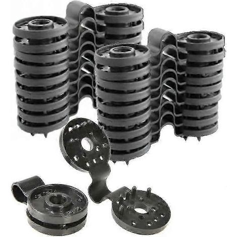 50 clips de fixation traités anti-UV, pour écrans de confidentialité, pour filets anti-grêle - Crochets de fixation extérieurs pour filets (1/5)