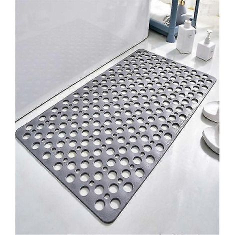 Tapis de bain antidérapant en TPE, 75 x 43 cm, lavable et idéal pour la baignoire. (1/5)
