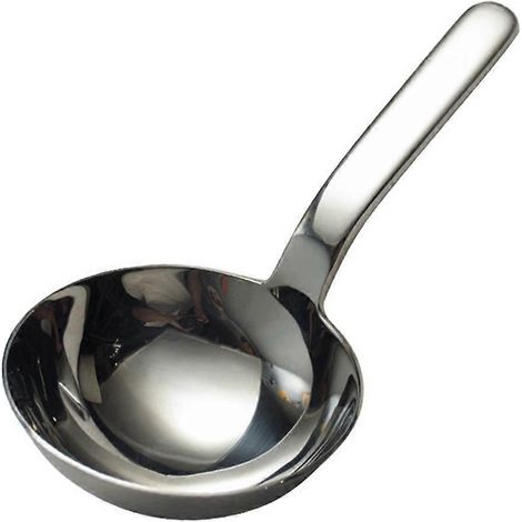 Louche à soupe profonde en acier inoxydable épais avec manche court ---
