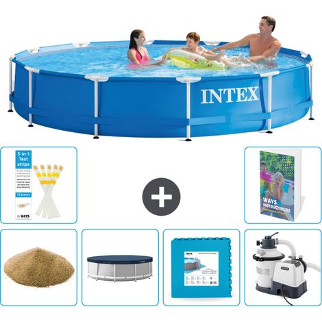 Frame Pool Rund - 366x76 cm - 7-teilig S35
