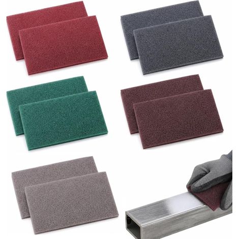 10 esponjas abrasivas, grano 600-3000, 23x15 cm (1/5)