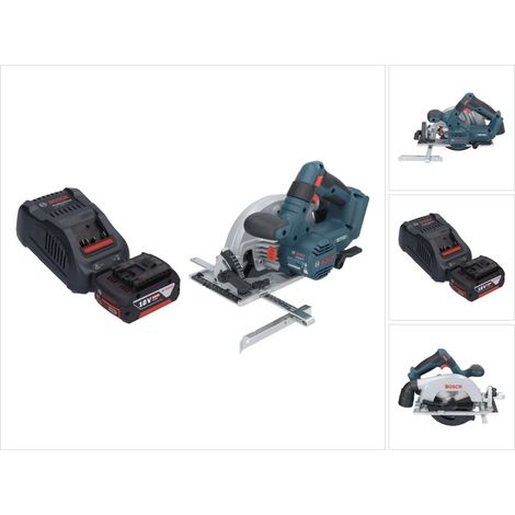 Bosch GKS 18V-57-2 Professional Akku Handkreissäge 18 V 165 mm Brushless + 1x Akku 5,0 Ah + Ladegerät (1/5)