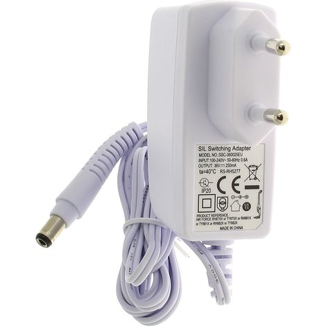 Chargeur 36V RS-RH5277 – Accessoire pour aspirateur Rowenta – Compatible avec modèles AIR FORCE – Charge rapide et efficace